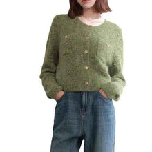 Sweaters Cardigan Women's Casual Temperament Top Short Lazy Classic Style