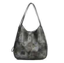 Vintage Large Capacity Shoulder Bags For Women Retro PU Leat