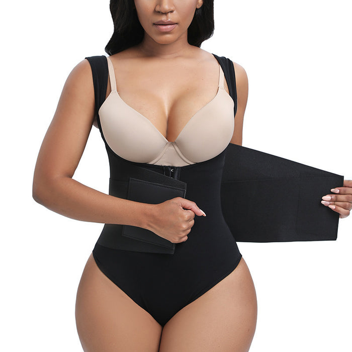 Gaine amincissante respirante pour le sport, ceinture de maintien abdominal, corset galbant avec fermeture à agrafes pour le fitness et le remodelage des hanches