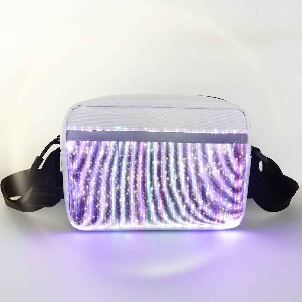 Luminous Shoulder Bag With Colorful LED Lights