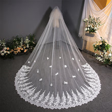 Lace Lace Wedding Dress Trailing Bridal Headdress by Mirlaine Univers