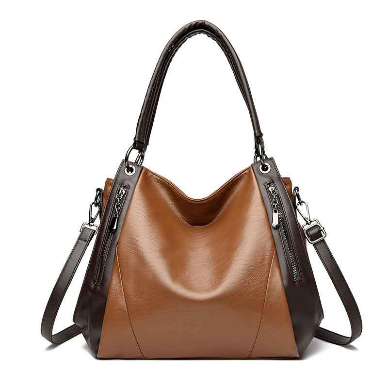 A Simple Versatile Soft-leather Tote Bag