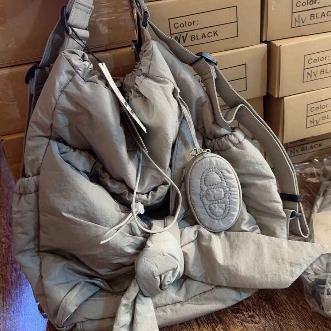 Lace-up Casual Backpackshoulder Bag Dual-use