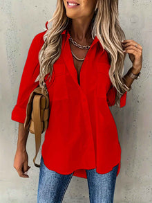 Women's All-Season Versatile Loose Top With Pockets