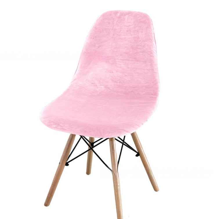 Velvet Solid Color Shell Eames Chair Cover