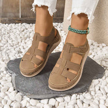 Harajuku Roman Closed Toe Fashion Platform Sandals For Women