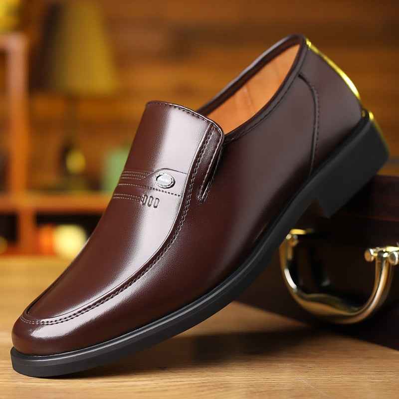 Spring Men's Leather Shoes  Plus-size