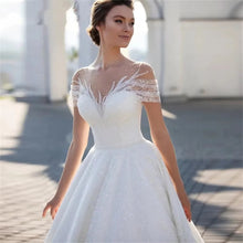 Off-shoulder Light Wedding Dress Bridal Main Yarn Lace Wedding Veil Small Trailing by Mirlaine Univers