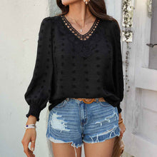 Casual Resort-Style Solid-Color Jacquard Embroidered Long-Sleeve Shirt