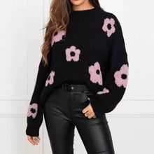 Autumn And Winter Women's Sweaters, Women's Floral Personalized Plus-size Trendy Sweaters