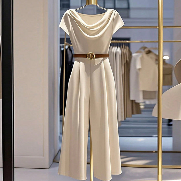 Combinaison élégante en satin de style européen et américain