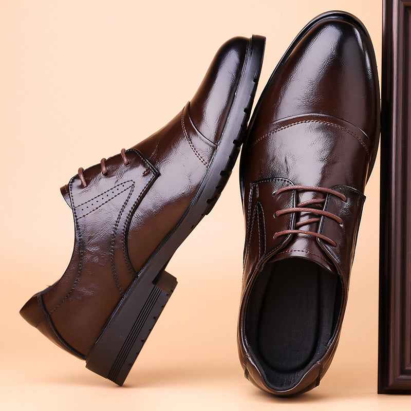 New Men's Business Formal Leather Shoes