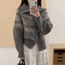 Knitted Cardigan Christmas Vintage Sweater