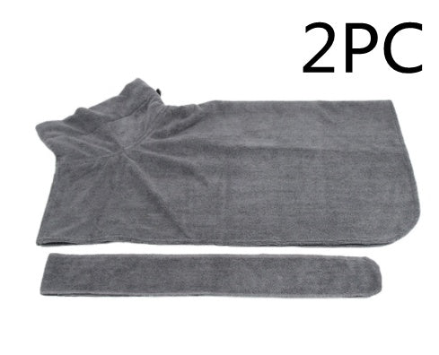 Absorbent Pet Bathrobe With Waist-wrapped Microfiber by Mirlaine Univers