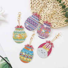 Diy Handmade Spot Drill Acrylic Diamond Painting Colorful Eggs Easter Stick-on Crystals Ornaments Of Key Ring Ornament