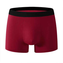 Mens Solid-color Boxer Briefs For Sports