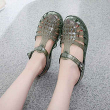 Crystal Gel Shoes Hollow Sandals For Women
