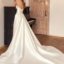 Satin Sheath Sexy Backless High Waist Slimming Trailing Two-way Detachable by Mirlaine Univers