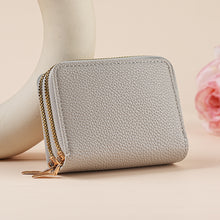 Clutch Wallet With Dual Zippers And Multiple Card Slots by Mirlaine Univers
