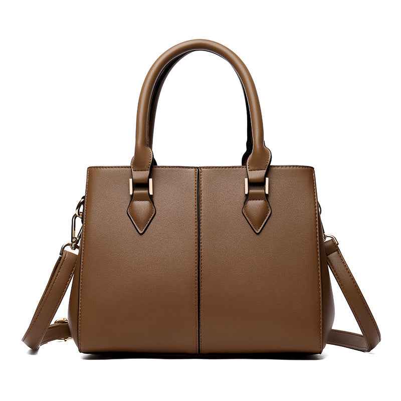 Womens Commuter Soft Leather Large-Capacity Crossbody Shoulder Bag