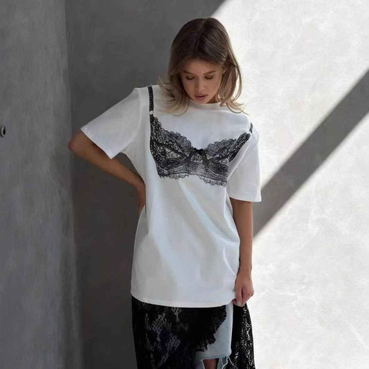 Women's Pure Cotton Short-sleeve T-shirt Top