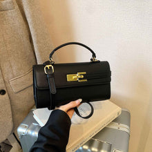 New Stylish Small Square Handbag With A Chic Lock Closure