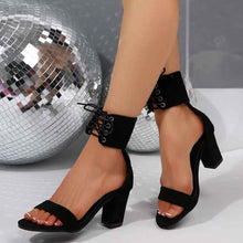 High Heel Strap Sandals New Retro Breathable Open Toe Sandals For Women