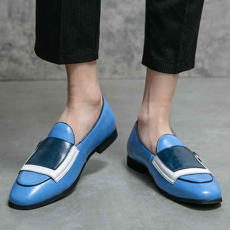 Personality Trendy Men's One Pedal Loafer Leather Shoes
