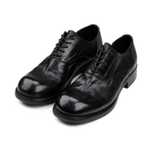 Elegant Leather Commuter Shoes In Smoked Cowhide by Mirlaine Univers