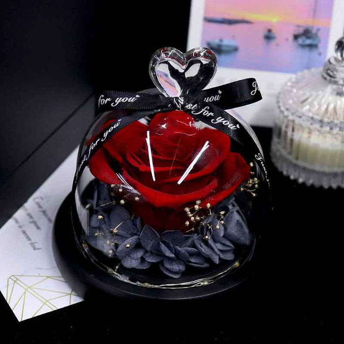 Christmas Flower With Light Little Love Glass Cover Ornaments