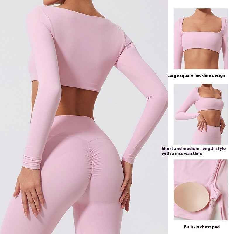 Yoga Long Sleeve Outdoor Running Fitness Sports Top