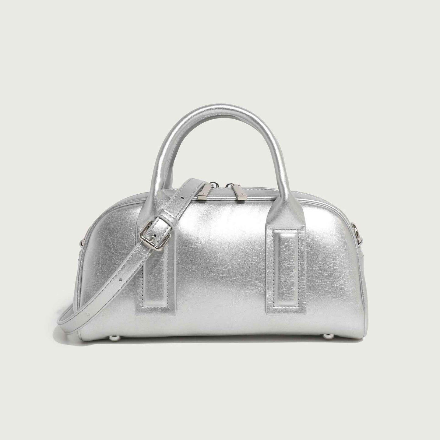 Womens Soft Leather Simple Tote Crossbody Bag With Large Capacity