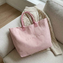 Retro Lettered Casual All-match Tote Bag