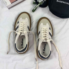 Autumn New Leather Retro White Shoes Couple Style
