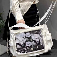 Everyday Versatile Transparent Single-shoulder Canvas Bag