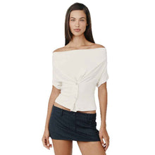 Figure-flattering Button-up Top With A Designer Touch
