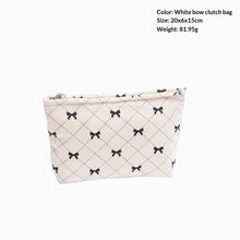New Corduroy Bow-knot Home Fashion Large-capacity Makeup Bag