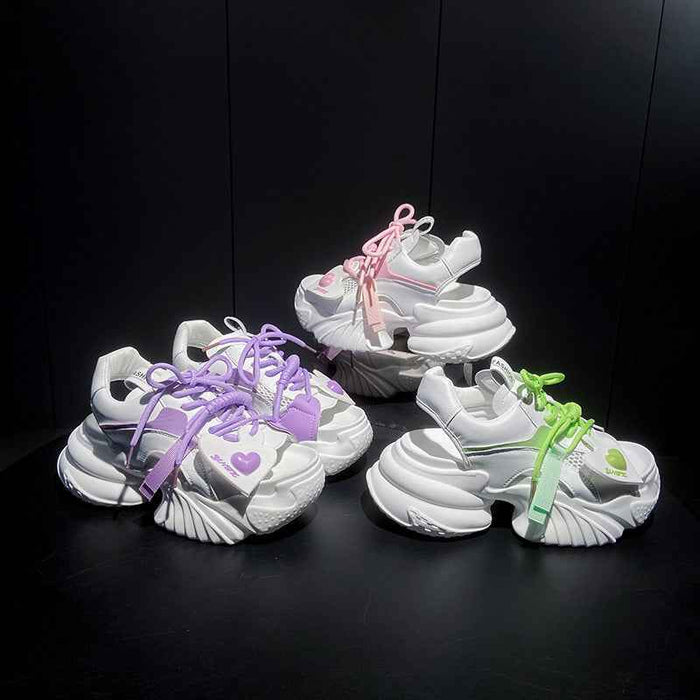 Nouvelles chaussures de sport compensées tendance pour femmes, sandales de marche décontractées pour l'été