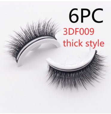 Reusable 3D Mink Lashes Natural False Eyelashes Self Adhesive Fake Glue Free Makeup Eyelash Extension Silk by Mirlaine Univers