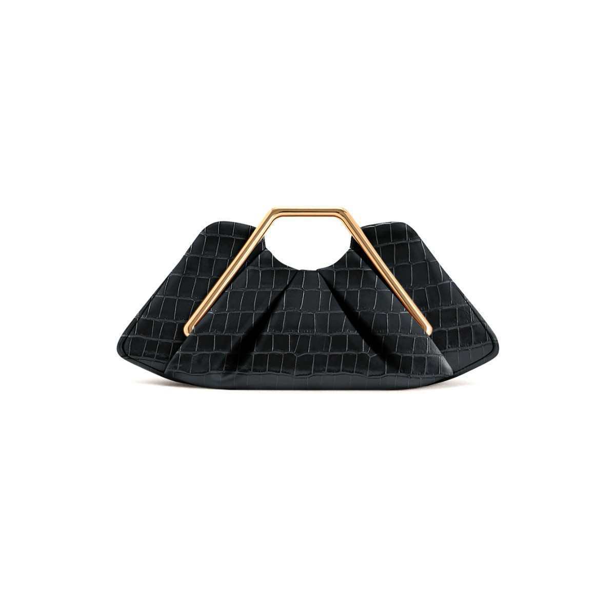Womens Retro-Style Framed Pleated Cloud Bag by Mirlaine Univers