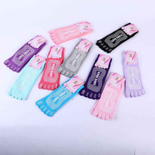 Women's Pure Cotton Dispensing Non-slip Yoga Five Finger Socks