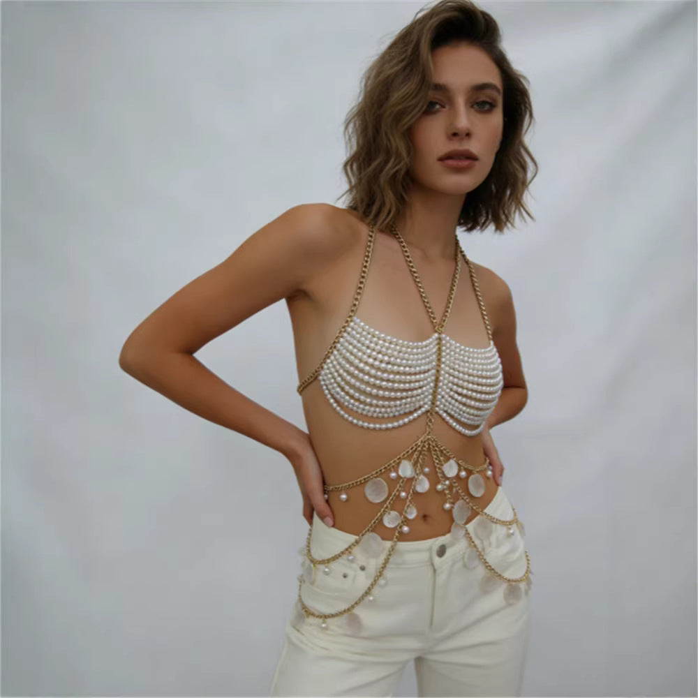 Pearl Chest Chain Body Chain Neck-hanging Vest by Mirlaine Univers Pearl Chest Chain Body Chain Neck-hanging Vest Mirlaine Univers pearl-chest-chain-body-chain-neck-hanging-vest 0 Pearl Chest Chain Body Chain Neck-hanging Vest Mirlaine Univers Pearl Chest Chain Body Chain Neck-hanging Vest