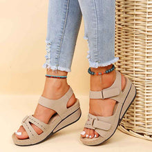 Wedge Sandals Summer Velcro Platform Shoes Women