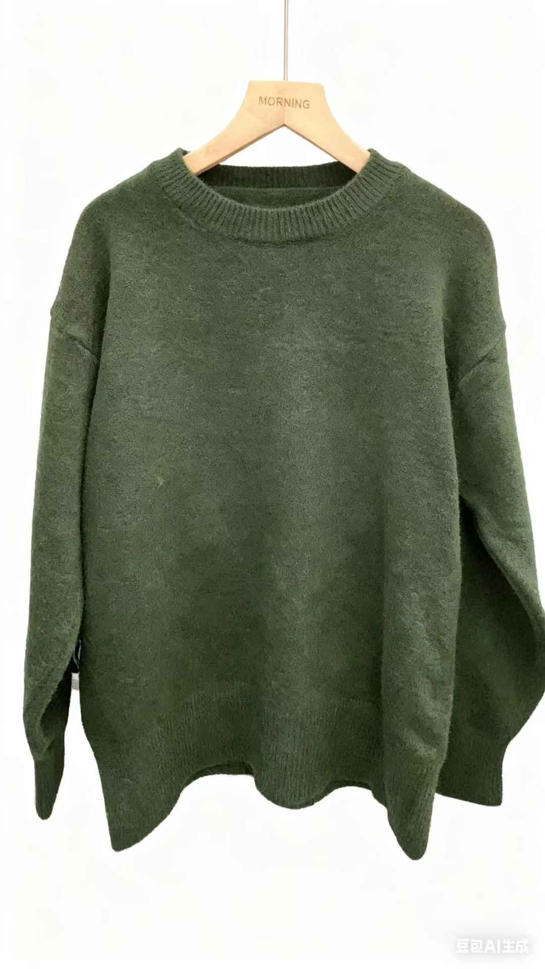 Loose And Versatile Knitted Pullover Sweater As A Base Layer