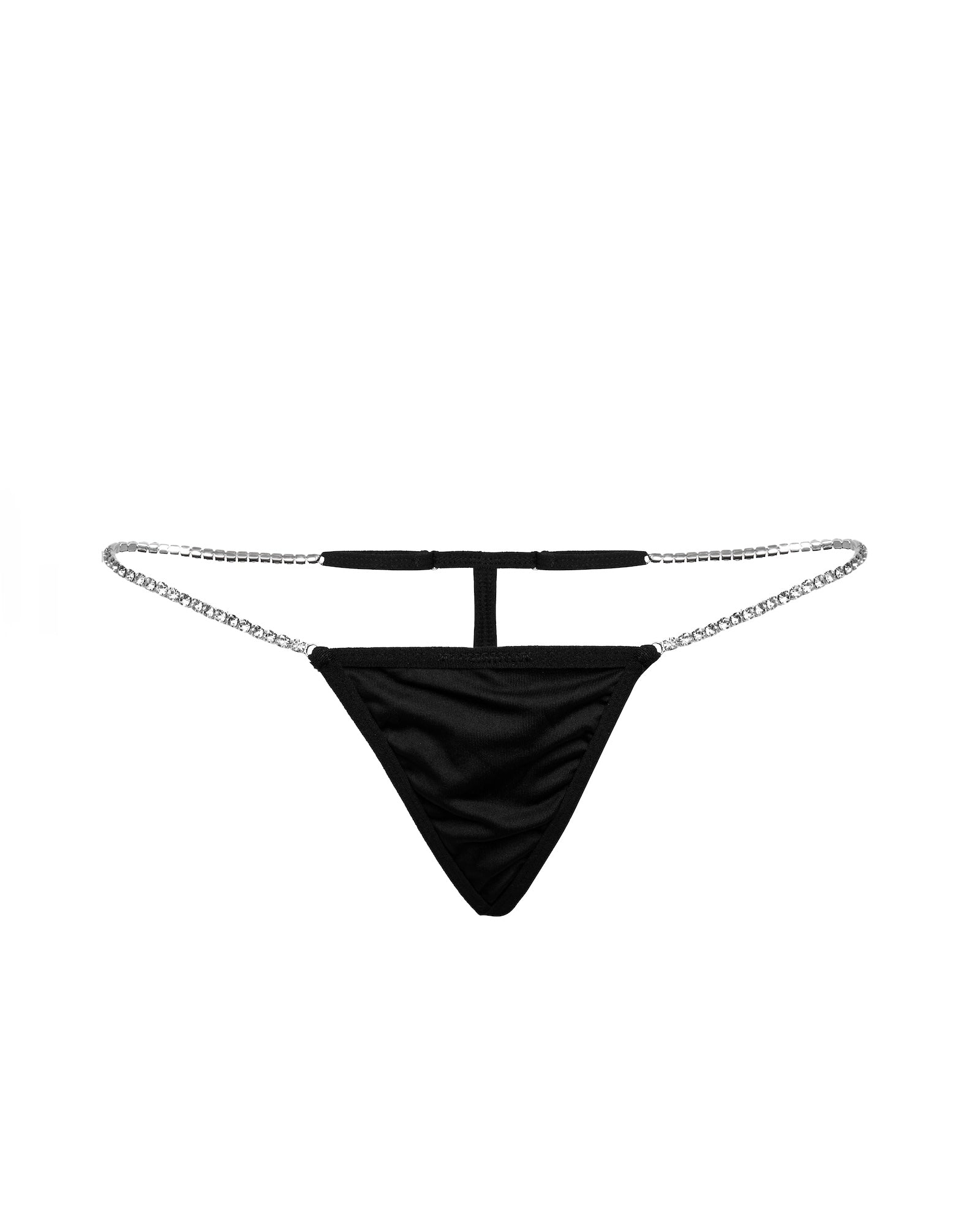 Adjustable Sides Rhinestone Thong, Eclipse by Less Is Amor